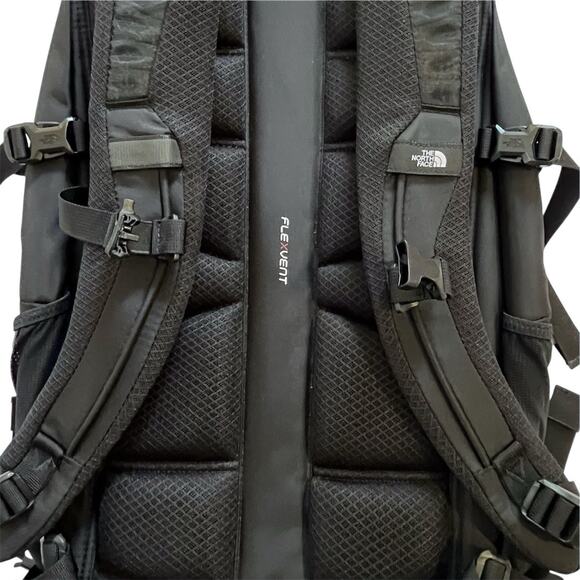 The North Face Black Backpack with Orange Accents - Picture 3 of 15